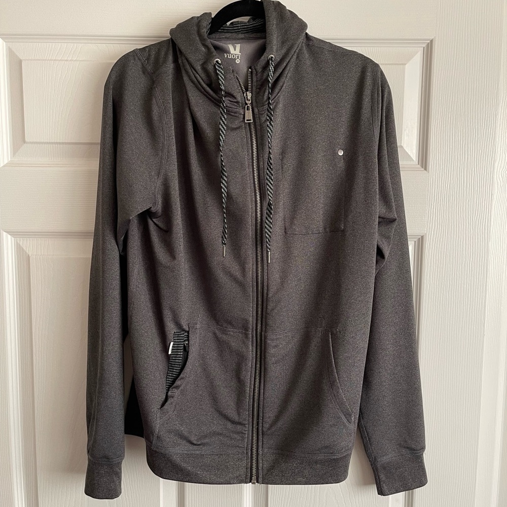 Vuori Movement Hoodie Black Heather